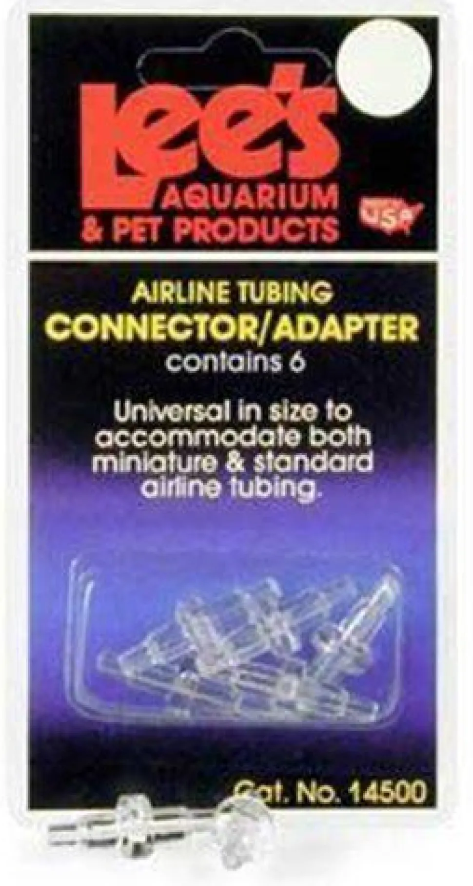 Lee's Airline Tubing Connectors/Adapters - 6 pk - Pack of 3