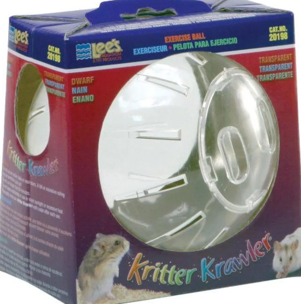 Lee's Kritter Krawler Exercise Ball - Transparent - Dwarf