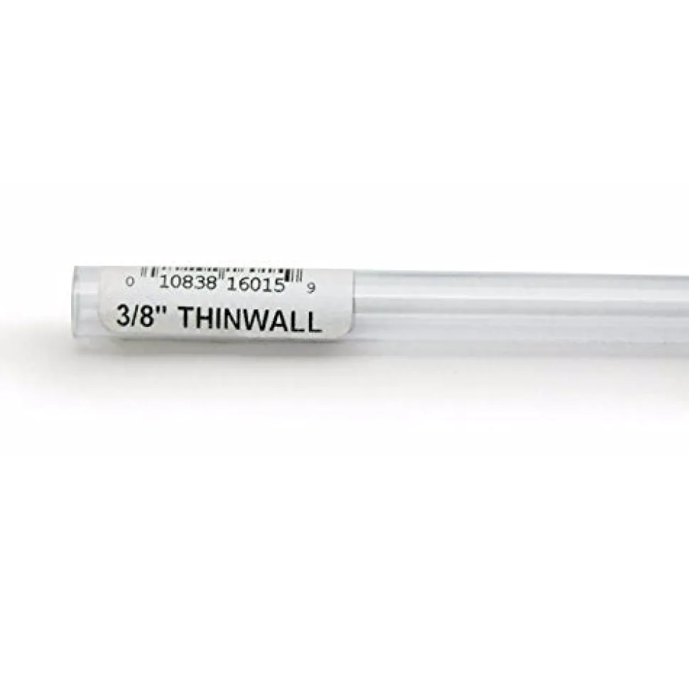 Lee's Thinwall Rigid Tubing - 3/8" x 3 ft - Pack of 6