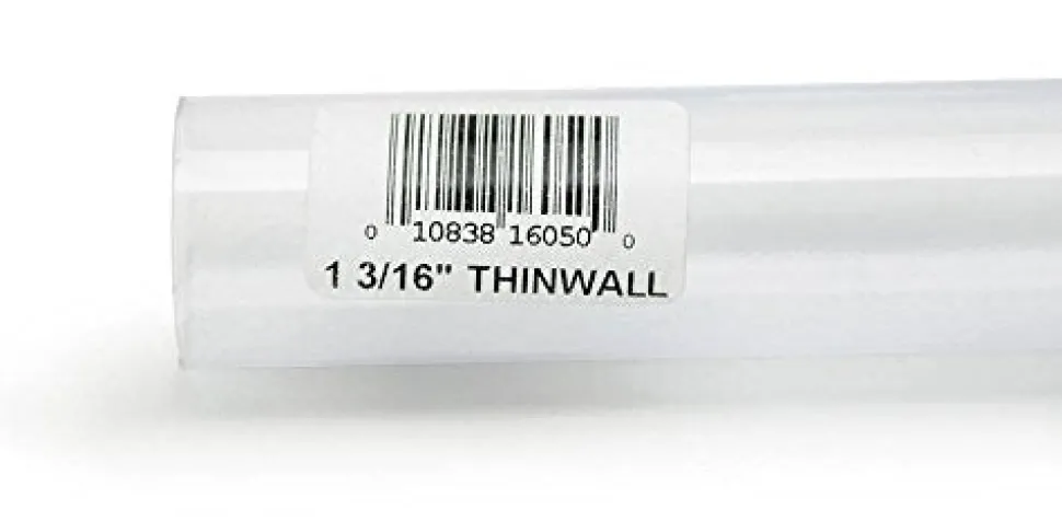 Lee's Thinwall Rigid Tubing - 1-3/16" x 3 ft - Pack of 6