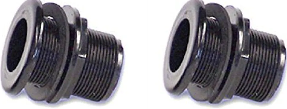 Lifegard Aquatics Double Threaded Bulkhead - 3/4"