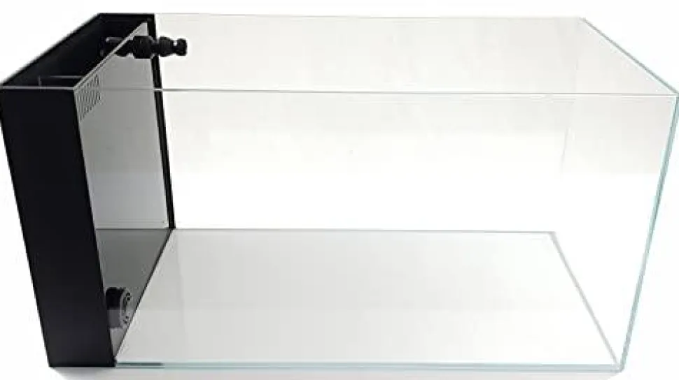 Lifegard Aquatics Low Iron Ultra Clear Aquarium with Built-In Side Filter - 3.8 gal
