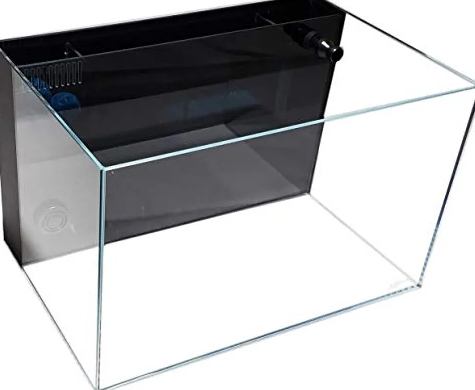 Lifegard Aquatics Low Iron Ultra Clear Aquarium with Built-In Back Filter - 9.98 gal