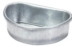 Little Giant Coop Cup Galvanized Small Animal Feeding Dish - .5 Pt