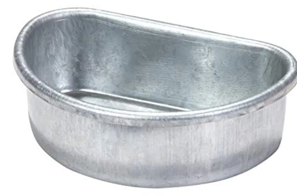Little Giant Coop Cup Galvanized Small Animal Feeding Dish - .5 Pt
