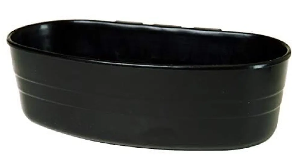 Little Giant Coop Cup Plastic Small Animal Feeding Dish - Black - 1 Pt