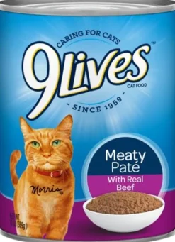 9Lives Beef Dinner Canned Cat Food - 13 Oz - Case of 12