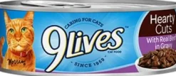 9Lives Hearty Cuts Beef and Chicken Canned Dog Food - 5.5 Oz - Case of 24