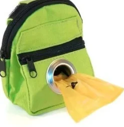 Lola Bean Green Backpack Dispenser & P/U Pet Waste Bags Pooch