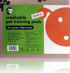 Lola Bean Washable and Re-usable Pet Training Pads 24"x24" - 2 Count