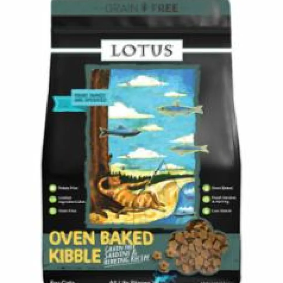 Lotus Grain-Free All Life Stages Sardine and Herring Dry Cat Food- 2.2 lbs