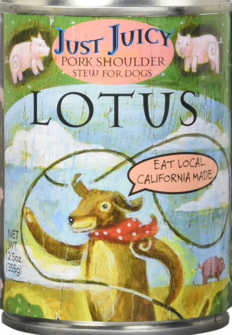Lotus Grain-Free Just Juicy Pork Shoulder Stew Canned Dog Food - 12.5 Oz - Case of 12