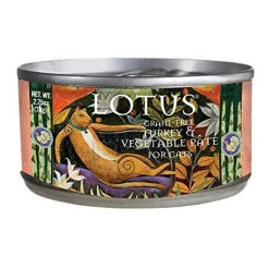 Lotus Pate Grain-Free Turkey Canned Cat Food - 2.75 Oz - Case of 24