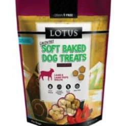 Lotus Soft Baked Grain-Free Dog Treats Lamb TRIPE - 10 Oz