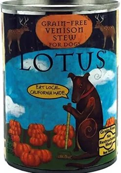 Lotus Stew Grain-Free Venison Canned Dog Food - 12.5 Oz - Case of 12