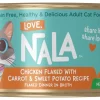 Love Nala Chicken and Sweet Potato Flaked Canned Cat Food - 2.8 Oz - Case of 12