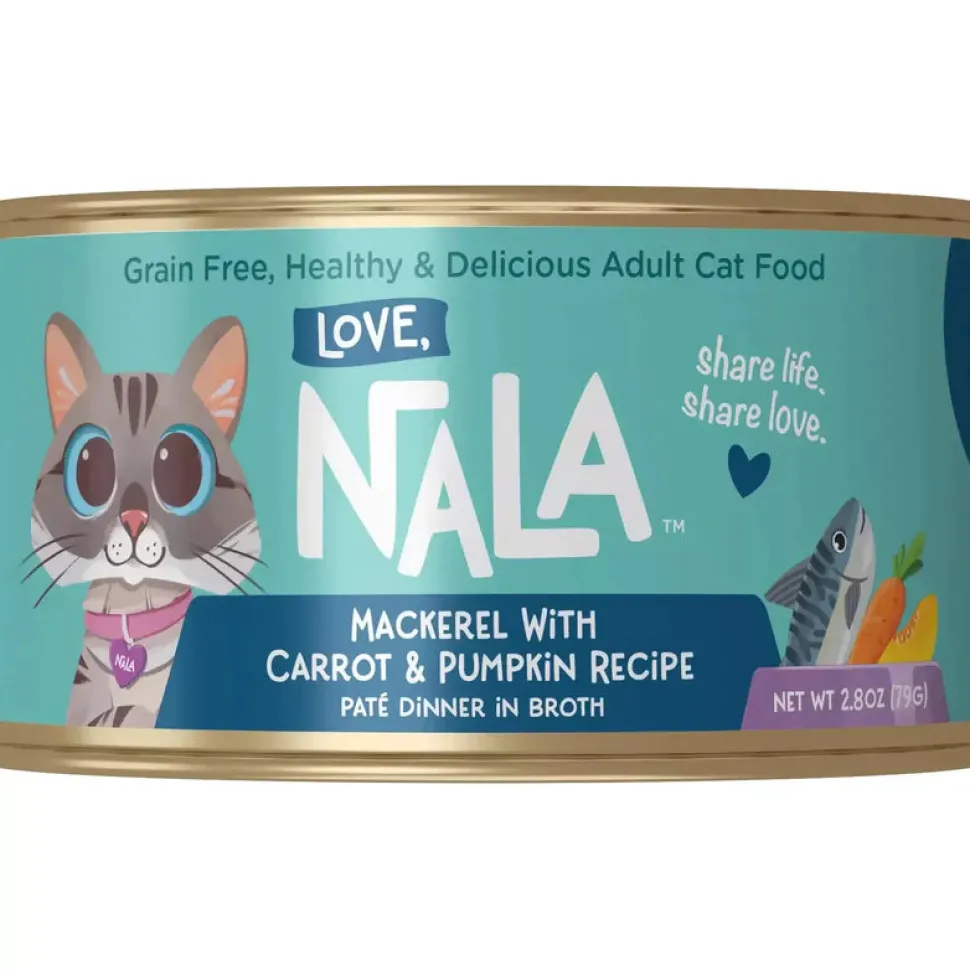 Love Nala Mackeral Carrot and Pumpkin Pate Canned Cat Food - 2.8 Oz - Case of 12