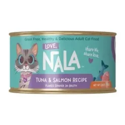 Love Nala Salmon Tuna Tom Flaked Canned Cat Food - 2.8 Oz - Case of 12