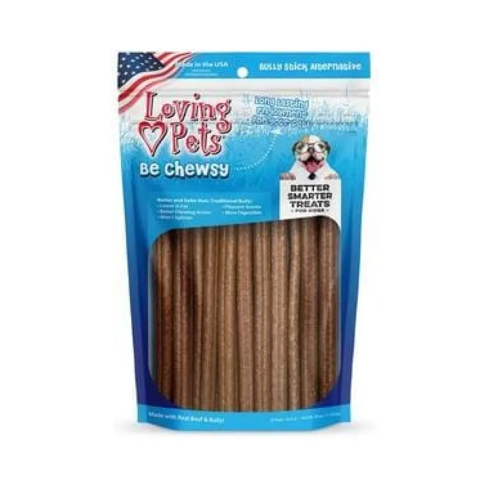 Loving Pets Be Chewsy Alternative Bully Dog Bully Sticks and Natural Chews - 20 Pack