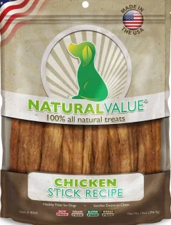 Loving Pets Natural Value USA Stick Recipe Natural Dog Chews - Chicken - 14 Oz