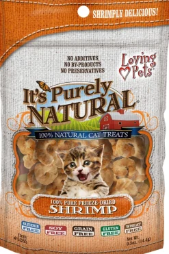 Loving Pets Purely Natural Freeze Dried Cat Treats - Shrimp - 0.5 Oz