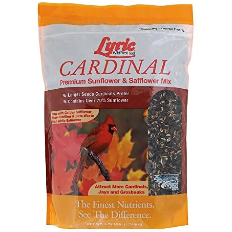 Lyric Cardinal Sunflower & Safflower Mix Wild Bird Food - 3.75 Lbs - 8 Pack