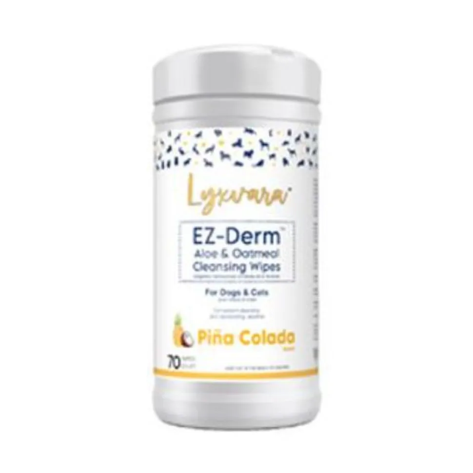 Lyxvara Dog EZ DERM Wipes Pina Colada - 70 Count