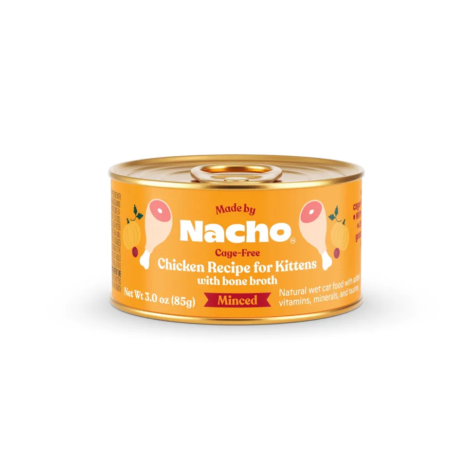 Made by Nacho Chicken Recipe Minced Kitten Canned Cat Food - 3 Oz - Case of 24