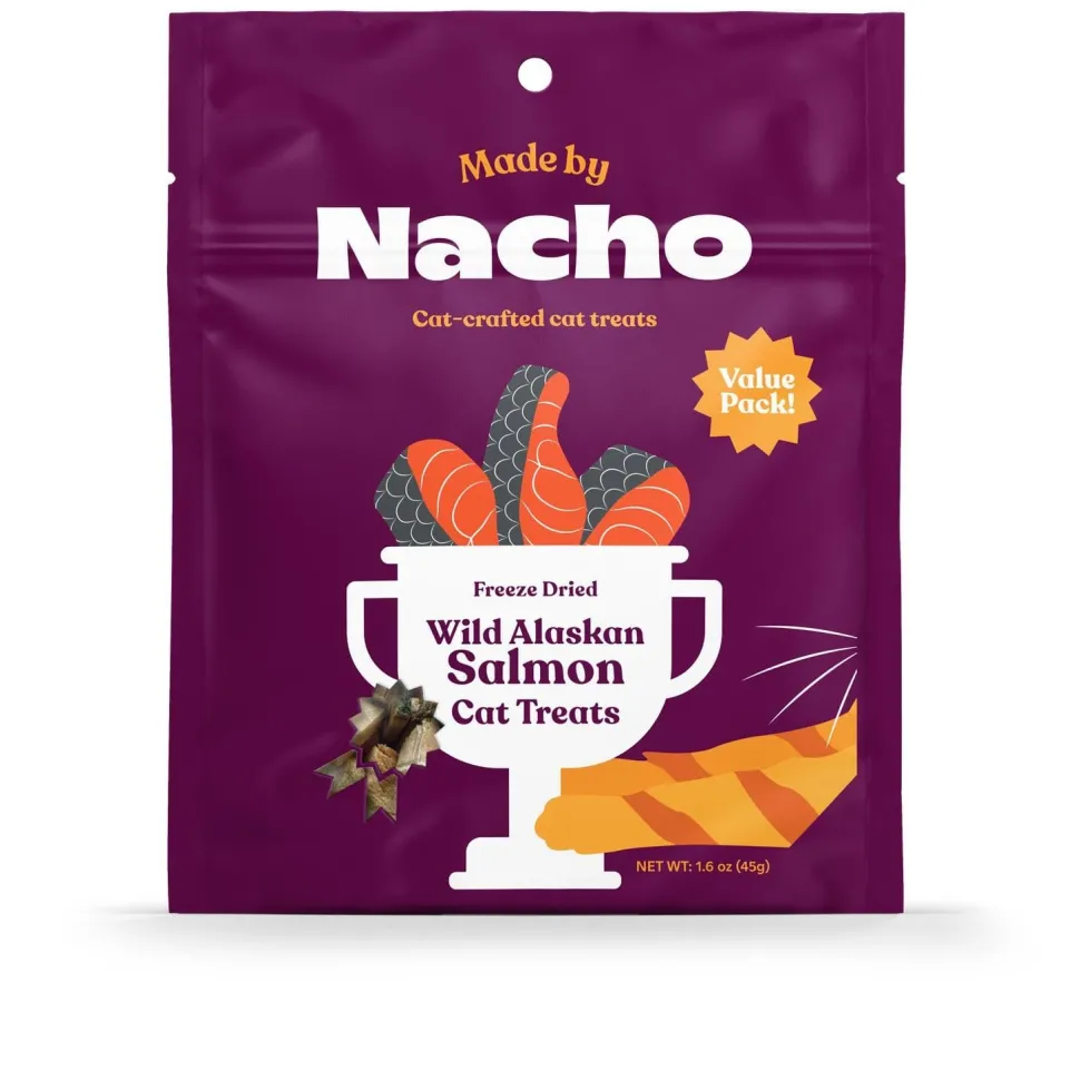 Made by Nacho Freeze-Dried Salmon Cat Treats - 1.62 Oz