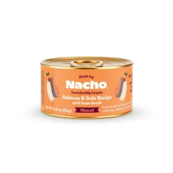 Made by Nacho Salmon and Sole Minced in Bone Broth Canned Cat Food - 3 Oz - Case of 24