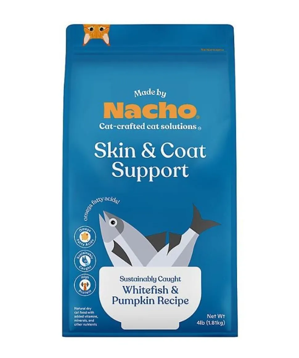 Made by Nacho Skin and Coat Whitefish and Pumpkin Dry Cat Food - 4 Lbs