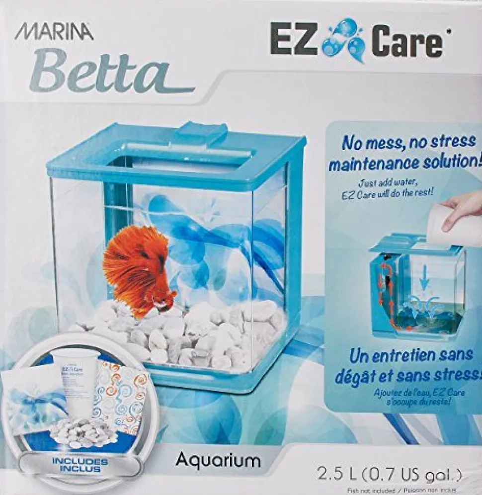Marina Betta EZ Care Aquarium - Blue