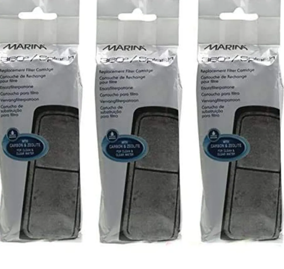 Marina Filter Cartridges for 360 & Splash Aquariums - 4 pk