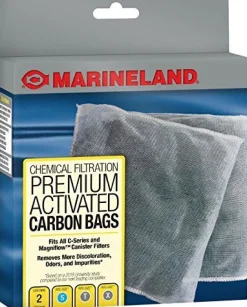 Marineland C-Series Canister Filter Carbon Bags Aquarium Filter Insert - 100 G - 2 Pack