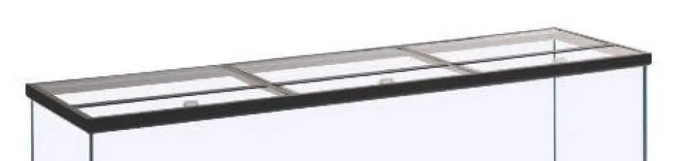 Marineland Hinged Aquarium Glass Canopy - 36 X 18 In
