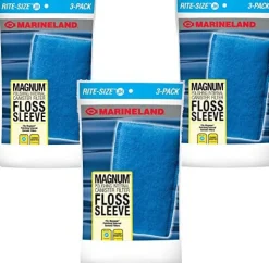 Marineland Magnum Polishing Internal Floss Sleeve Aquarium Filter Insert - Size Jh - 3 Pack