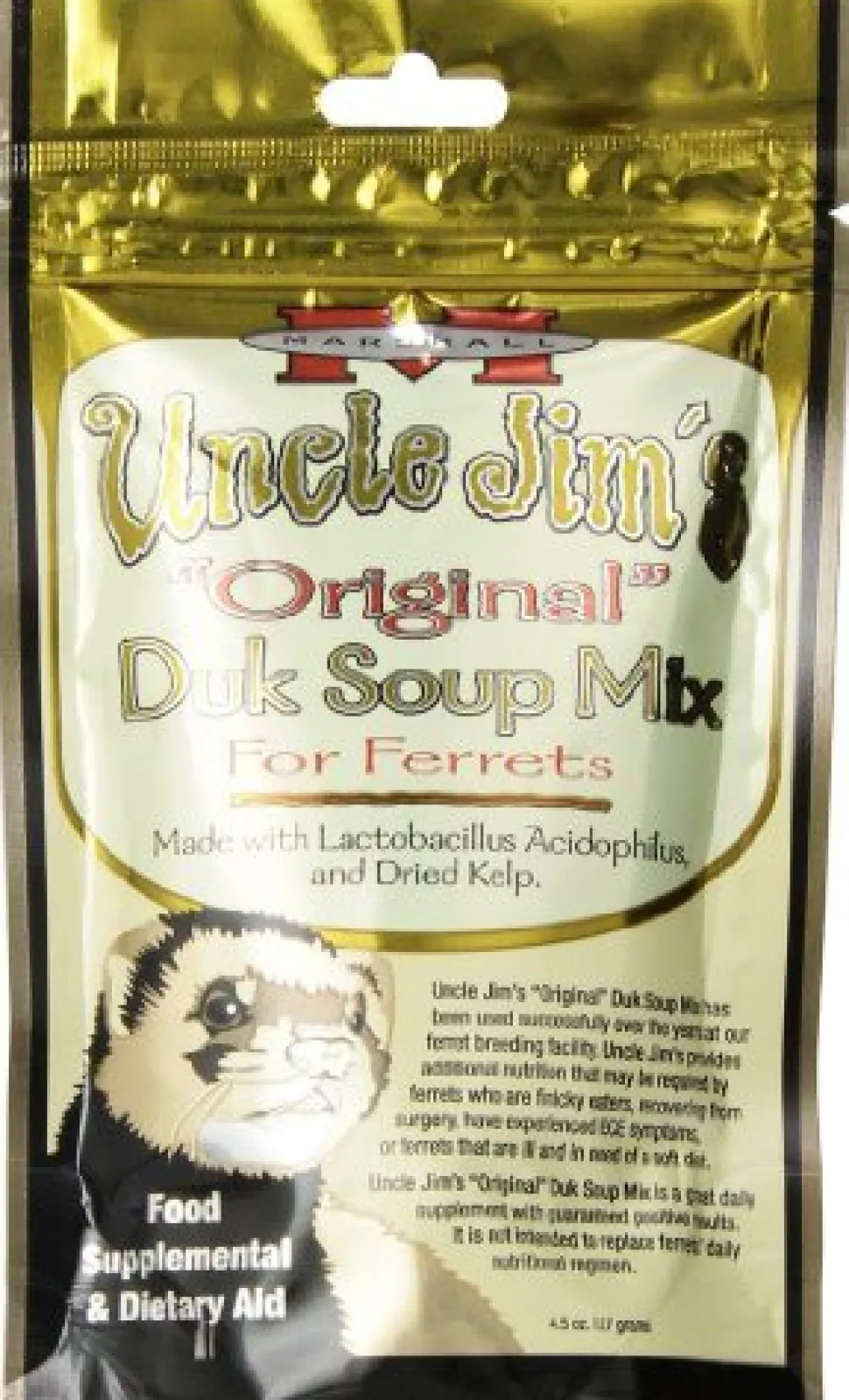 Marshall Uncle Jim's Original Duk Soup Mix for Ferrets - 4.5 oz