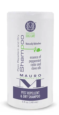 Mauro Cat and Dog Pest Repellant and Dry Shampoo - 5 oz Bottle