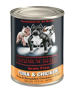 Maximum Bully Canned Dog Food - Tuna/Chicken - 13.2 Oz - Case of 12