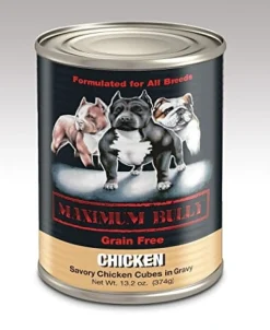 Maximum Bully Canned Dog Food - Chicken - 13.2 Oz - Case of 12