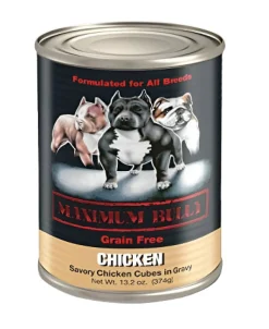 Maximum Bully Canned Dog Food - Chicken - 13.2 Oz - Case of 12