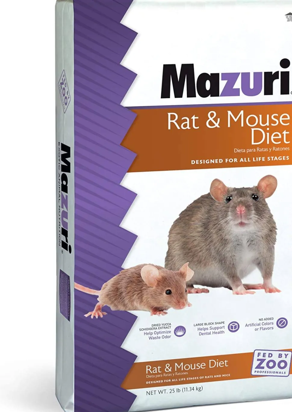 Mazuri Rat & Mouse Diet Small Animal Food - 25 lb Bag