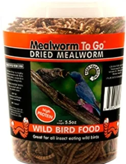 Mealworm To Go Dried Mealworms Wild Bird Food - 5.5 Oz