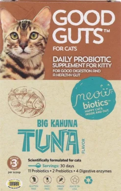 Meowbiotics Human-Grade Good Guts Meow Digestive Cat Supplement