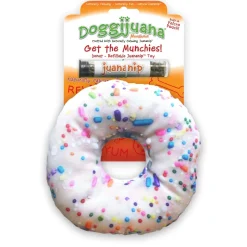 Meowijuana Doggijuana Get Munchies Donut Refillable Juananip Dog Toy