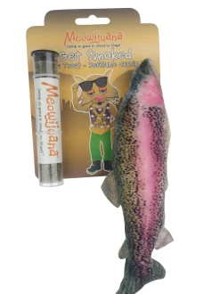 Meowijuana Get Smoked Refillable Fish Catnip Cat Toy