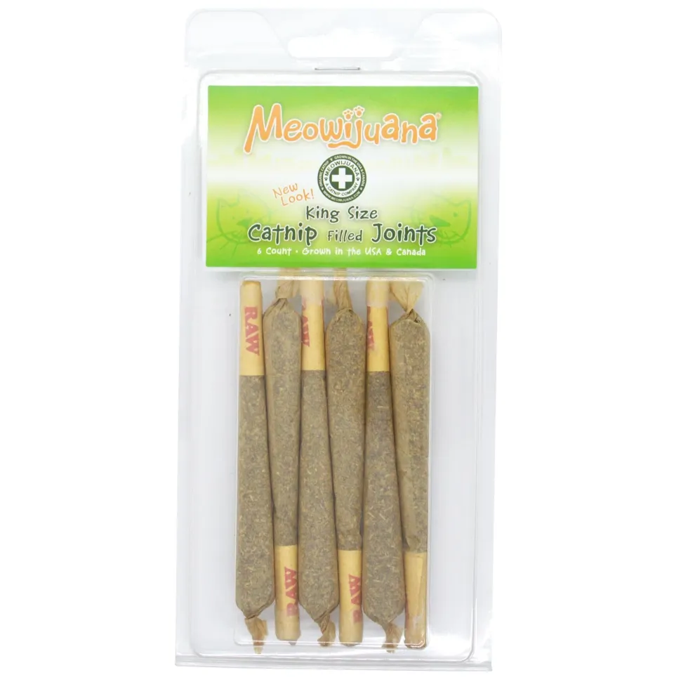 Meowijuana King Sized Catnibas Premium High-Potency Catnip Joints - 7g