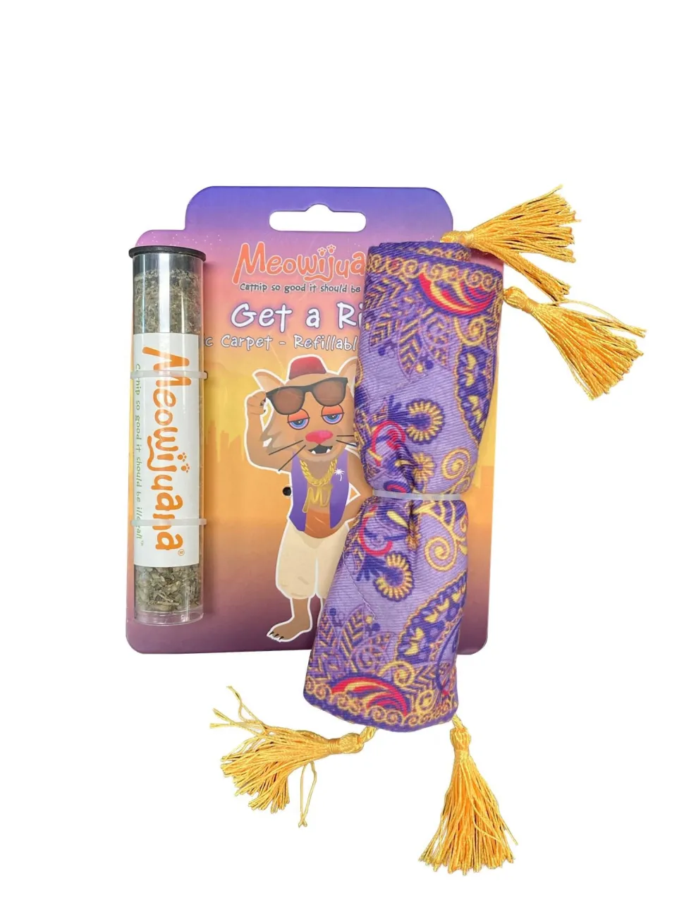 Meowijuana Magic Carpet Ride Crinkle Catnip Cat Toy