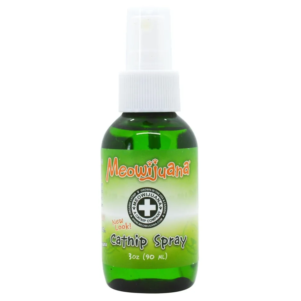 Meowijuana Premium High-Potency Catnip Spray - Great for Cat Toys - 3 Oz