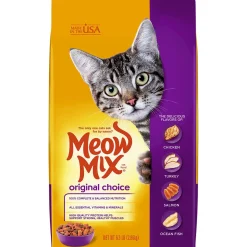 Meow-Mix Original Choice Dry Cat Food Chicken, Turkey, Salmon & Ocean Fish - 6.3 lb